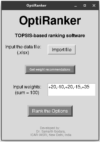 OptiRanker Screenshot